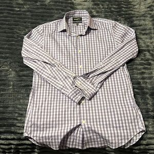 Bonobos Purple Plaid Dress Shirt